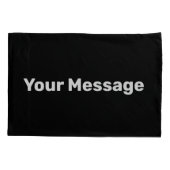 メッセージシンプルテンプレートを追加する 枕カバー (裏面)