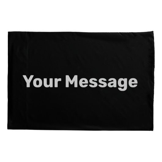 メッセージシンプルテンプレートを追加する 枕カバー (裏面)