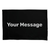 メッセージシンプルテンプレートを追加する 枕カバー (正面)