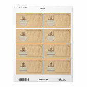 メッセージジンジャーブレッドマンラベル ラベル (フルシート)