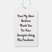 メッセージパーソナライズされたありがとう ギフトタグ (裏面)