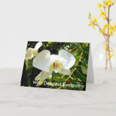メッセージパーソナライズされたを印刷できる共感書き込みカード カード (黄色い花)
