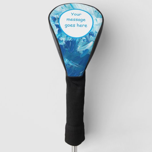 メッセージパーソナライズされたゴルフヘッドカバー ゴルフヘッドカバー (正面)