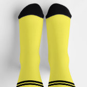 メッセージパーソナライズされたソックス黄色 ソックス (上部)
