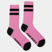 メッセージパーソナライズされたソックス（ピンク） ソックス (右)