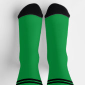 メッセージパーソナライズされたソックス（緑） ソックス (上部)
