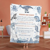 メッセージパーソナライズされたブランケット、完璧なギフト生まれたばかりのセット フリースブランケット