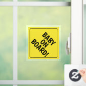 メッセージパーソナライズされたベビーオンボードカーデカール ウィンドウサイン (ホーム)