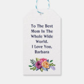 メッセージパーソナライズされた母の日 ギフトタグ (裏面)