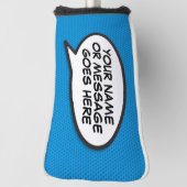 メッセージパーソナライズされた音声バブルおもしろい ゴルフヘッドカバー (回転90)