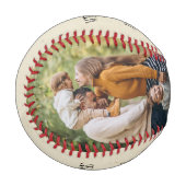 メッセージパーソナライズされた&フォトキープサケ父の日 野球ボール (正面左)