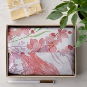 メッセージピンクフラミンゴビーチパーティー組織を追加 薄葉紙 (ギフト)