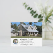 メッセージフォト新しいお客様のビジネスのお知らせ 案内ポストカード (スタンド正面)