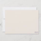 メッセージボトルカップルのビーチブライダルシャワー 招待状 (裏面)