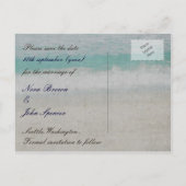 メッセージボトルビーチ結婚式 案内ポストカード (裏面)