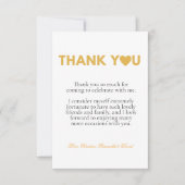 メッセージモダンメ感謝していントスクリプト カード (正面)