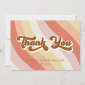 メッセージレトロテラコッタ サンキューカード (正面)