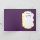 メッセージヴィンテージレトロ球根クリスマスカードの追加 シーズンカード (内部)