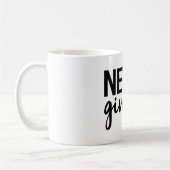 メッセージ与えが表示されやる気を起こさせるない コーヒーマグカップ (左)