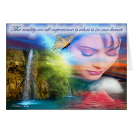 メッセージ付きのグリーティングカード