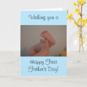 メッセージ付きの父の日の男の赤ちゃん カード (黄色い花)