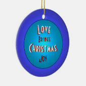 メッセージ付きクリスマスファミリーオーナメント セラミックオーナメント (右)