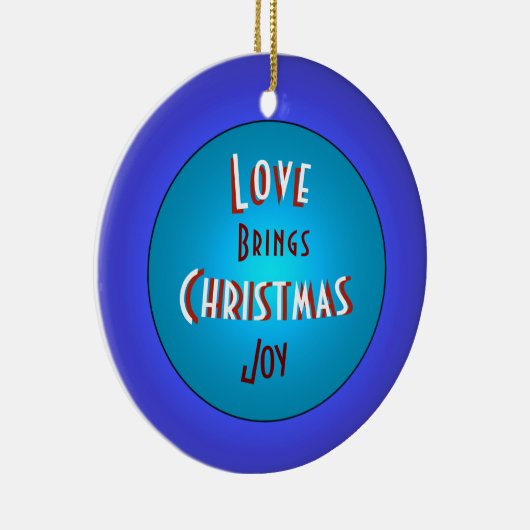 メッセージ付きクリスマスファミリーオーナメント セラミックオーナメント (右)