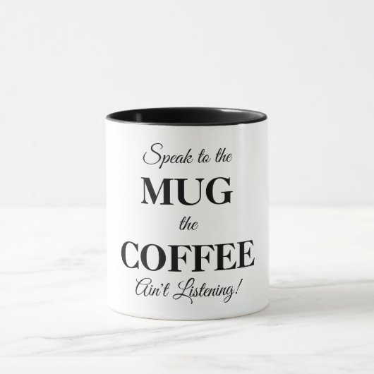 メッセージ付きコーヒーマおもしろいグ マグカップ (中央)
