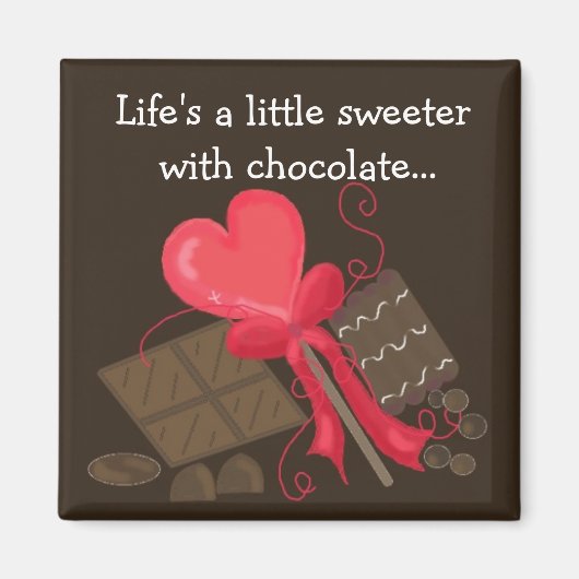 メッセージ付きチョコレートトリートメニュー マグネット (正面)