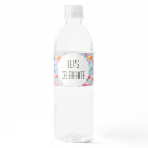 メッセージ付きピンクパステル水色