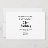 メッセージ付きブルースターズ誕生日招待状 招待状 (裏面)