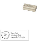 メッセージ付きミストレパーソナライズされたート ラバースタンプ (押印)