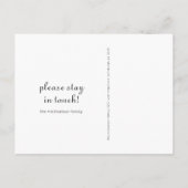 メッセージ付き住所クラシック写真の変更 案内ポストカード (裏面)