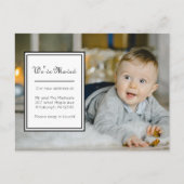 メッセージ付き住所クラシック写真の変更 案内ポストカード (正面)