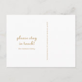 メッセージ付き住所クラシック写真の変更 案内ポストカード (裏面)