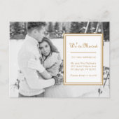 メッセージ付き住所クラシック写真の変更 案内ポストカード (正面)