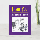 メッセージ付き先生ありがとう カード (正面)