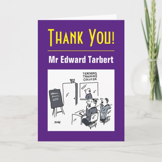 メッセージ付き先生ありがとう カード (正面)