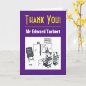 メッセージ付き先生ありがとう カード (黄色い花)