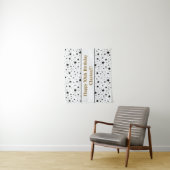 メッセージ付き誕生日ブラックスター タペストリー (インサイチュ)