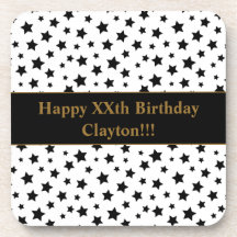 メッセージ付き黒星誕生日