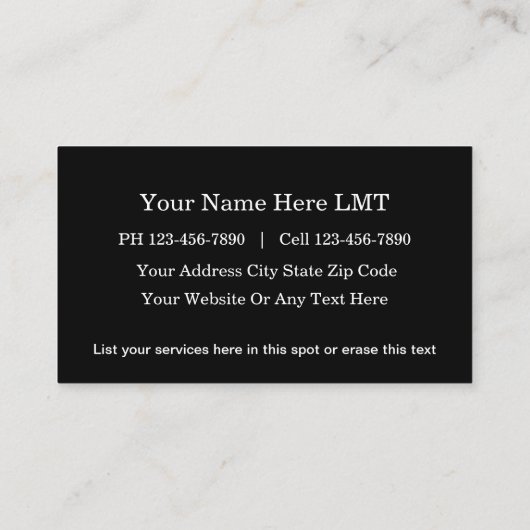 メッセージ名刺 名刺 (裏面)