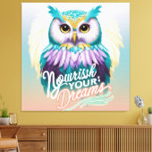 メッセージ威厳のある付きフロやる気を起こさせるウ キャンバスプリント (インサイチュ (リビング))