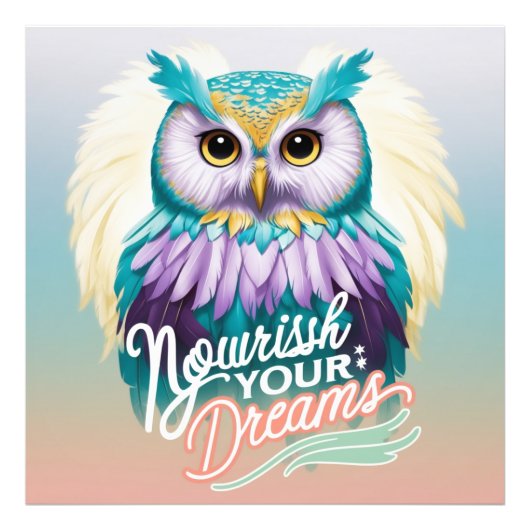 メッセージ威厳のある付きフロやる気を起こさせるウ フォトプリント (正面)