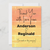 メッセージ宇宙両面サマーピーチありがとう サンキューカード (正面)