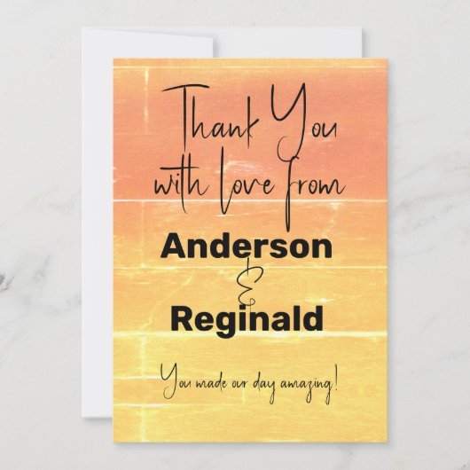 メッセージ宇宙両面サマーピーチありがとう サンキューカード (正面)