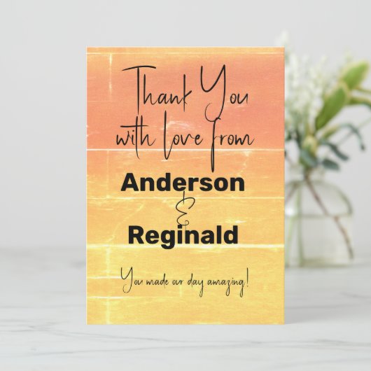 メッセージ宇宙両面サマーピーチありがとう サンキューカード (スタンド正面)