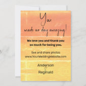 メッセージ宇宙両面サマーピーチありがとう サンキューカード (裏面)