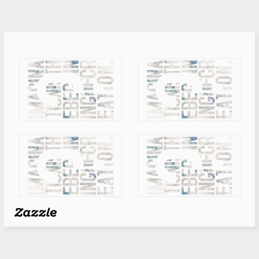 メッセージ性/アート性を重視される方に seal gete 長方形シール (シート)