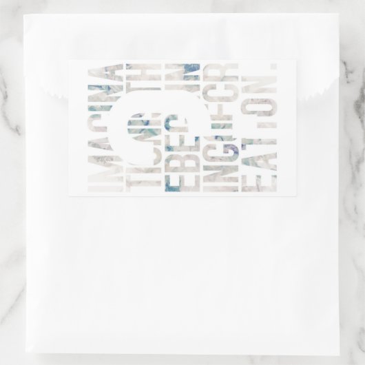 メッセージ性/アート性を重視される方に seal gete 長方形シール (バッグ)